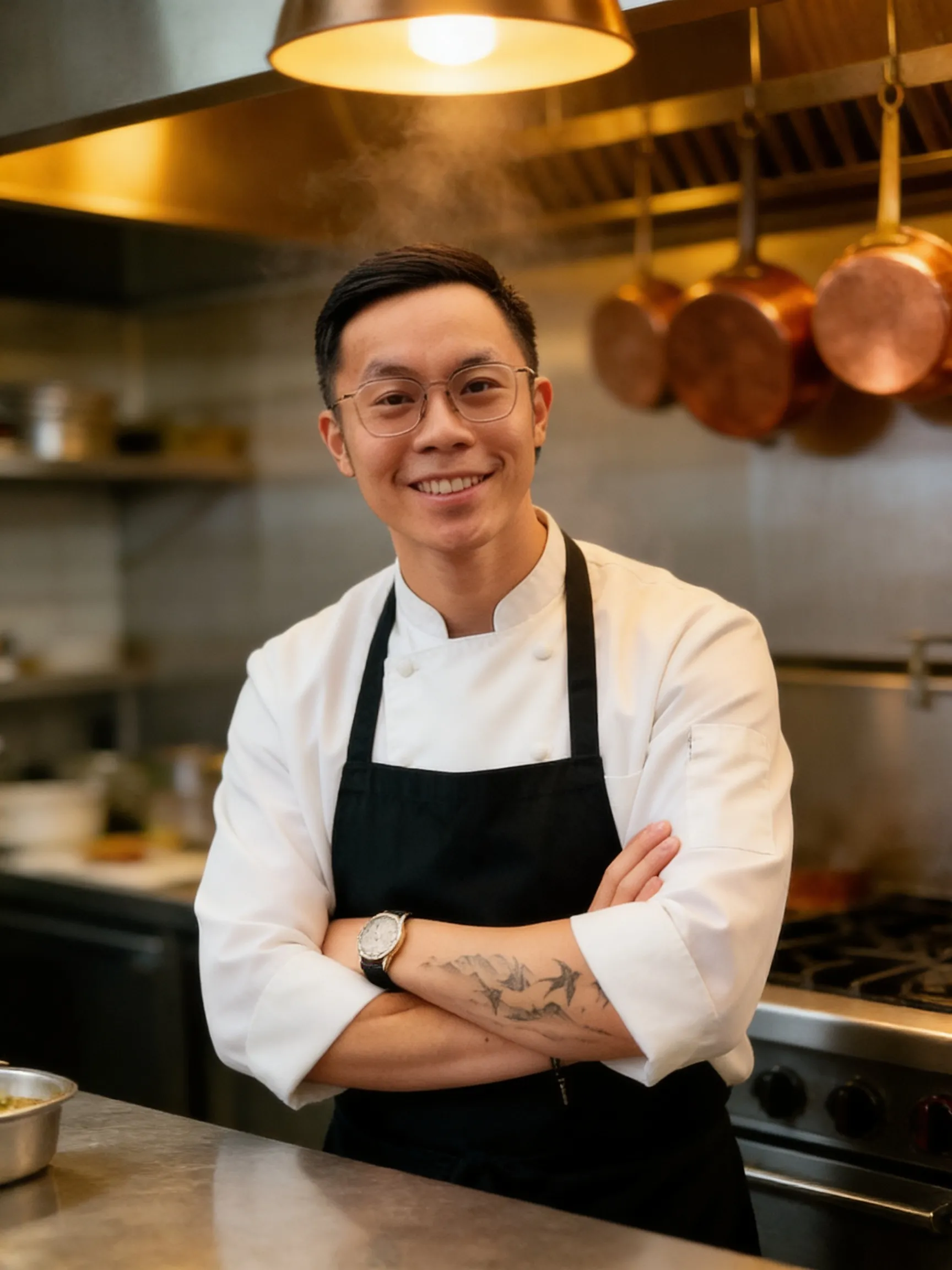 A head chef in the kitchen